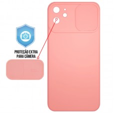 Capa para iPhone 12 Mini - Emborrachada Cam Protector Rosa